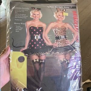 Reversible Halloween costume Cat and mouse costume